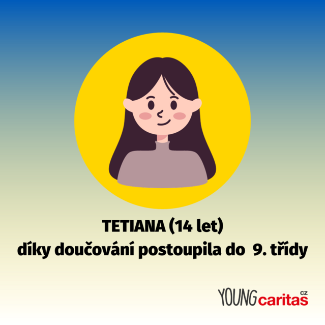 Tetiana zvládla reparát i díky Centru Young Caritas. Hledáte doučování pro svoje děti? Přiveďte je k nám
