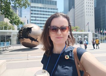 Na Fóru v New Yorku měla česká Charita jedinou zástupkyni. Byla jí Kristýna z Young Caritas