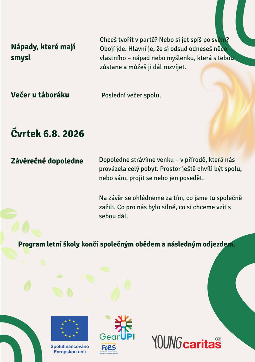 Letní škola Young Caritas Letní škola Young Caritas