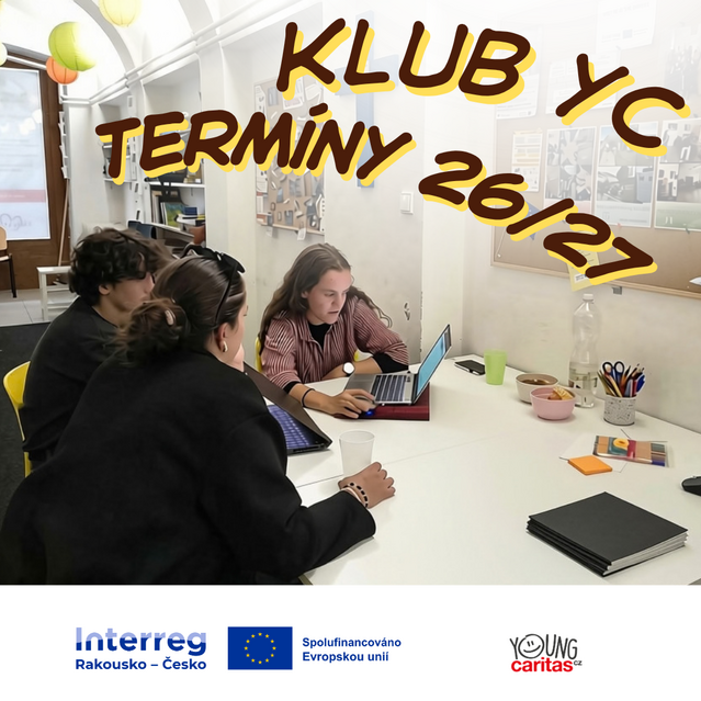 Termíny setkání Klubu Young Caritas ve šk. roce 2026/2027